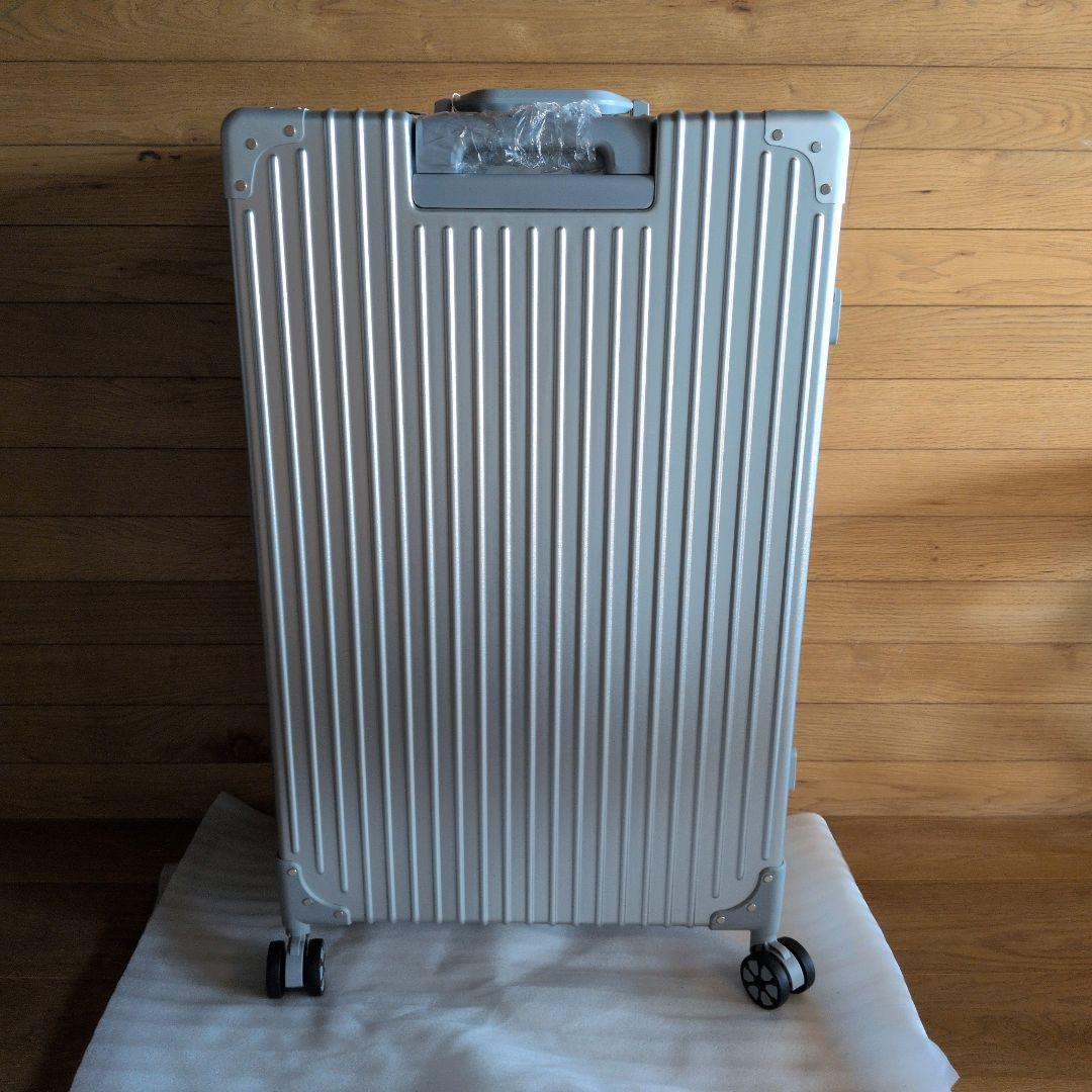 スーツケース キャリーケース アルミ シルバー 大容量 XL 長期 旅行 出張