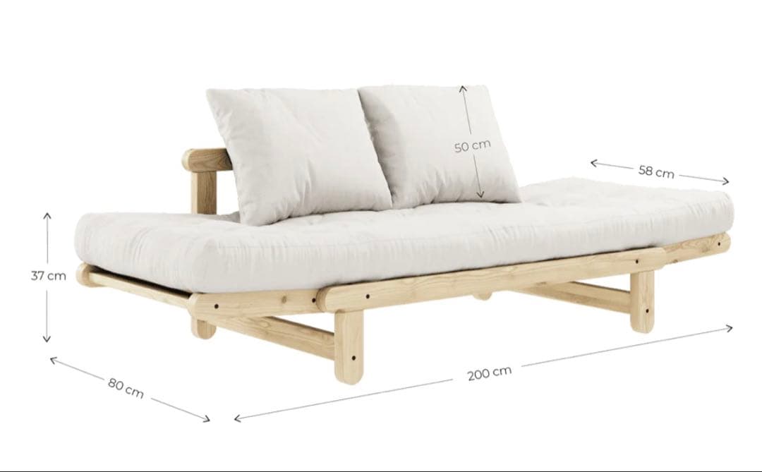 【最終値下げ】北欧 Beat ソファベッド 2人掛け