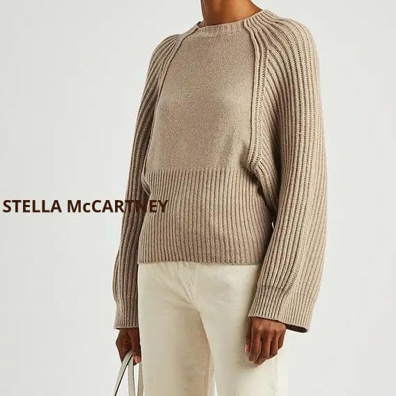 ステラマッカートニー　カシミヤ　ラグラン　ニット　ベージュ　38