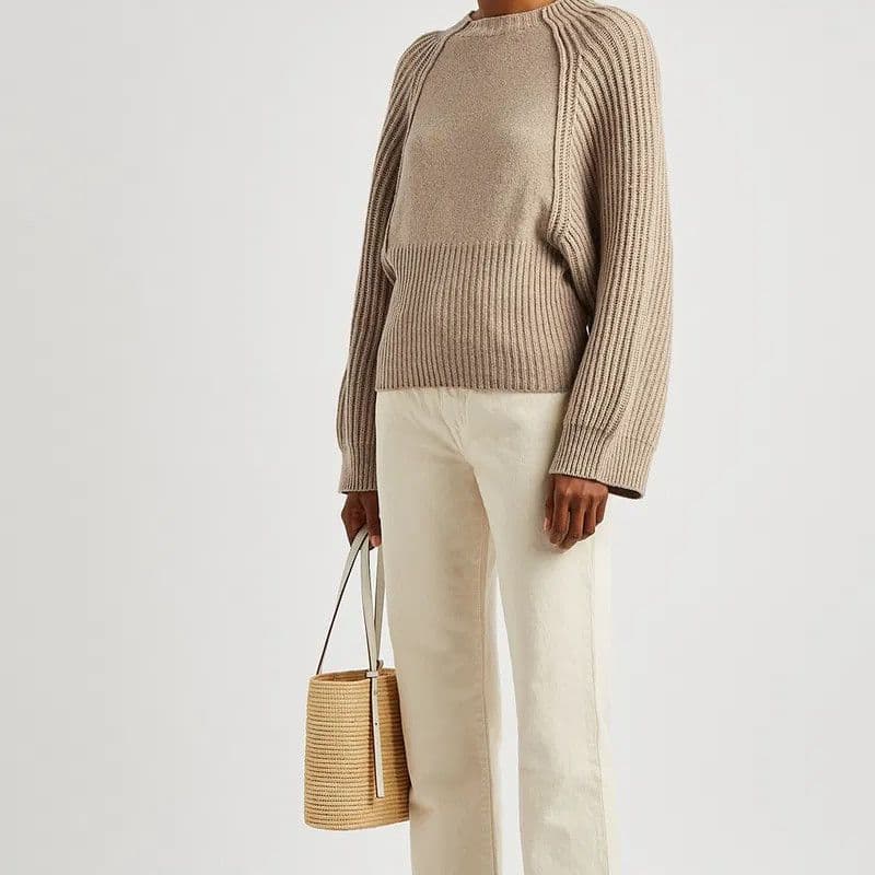 ステラマッカートニー　カシミヤ　ラグラン　ニット　ベージュ　38