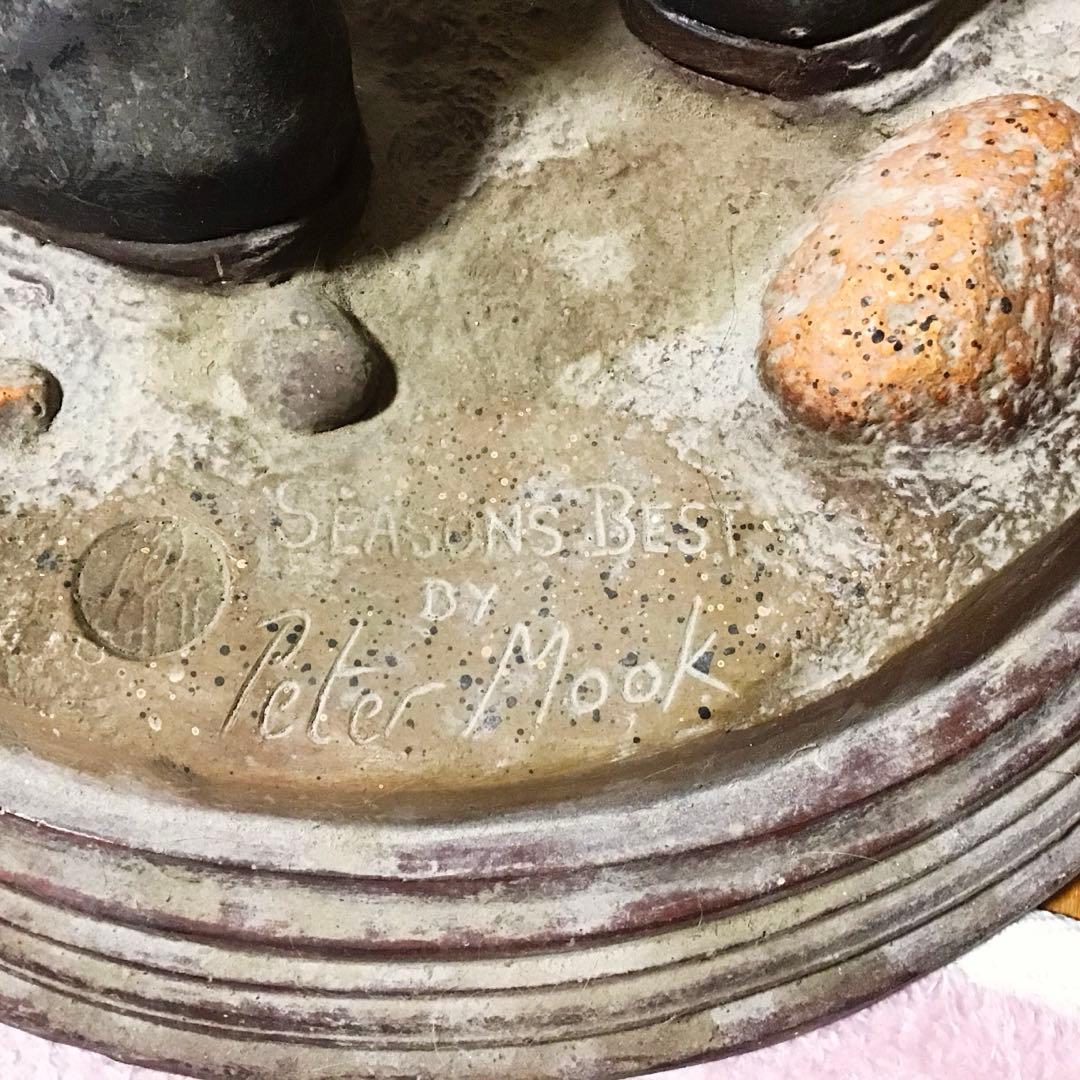 アンティークぽい置物　フィッシングマン　オシャレな置き物　値下げ！