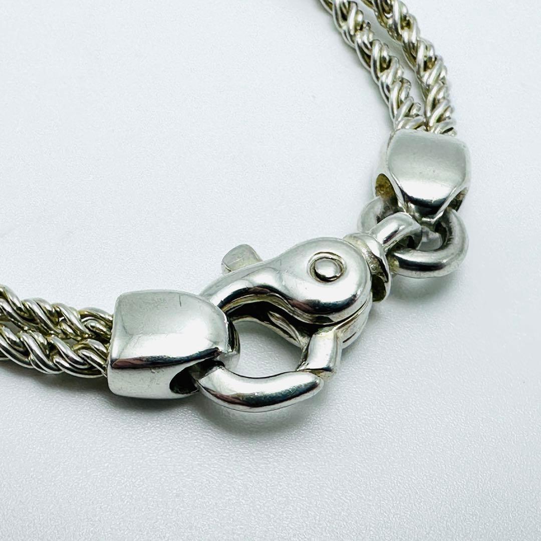Tiffany ダブルロープ　センターノット　ブレスレット　シルバー　Ag925