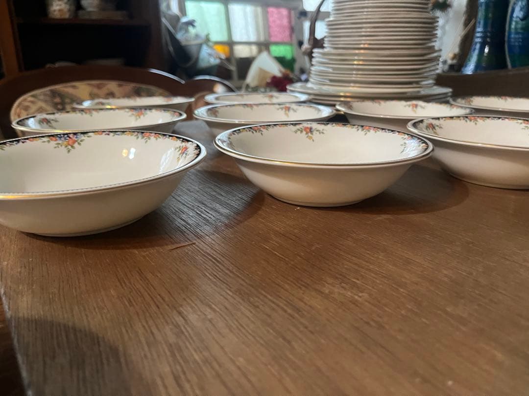 美品 ウェッジウッド オズボーン 黒窯 セット 食器 アンティーク インテリア