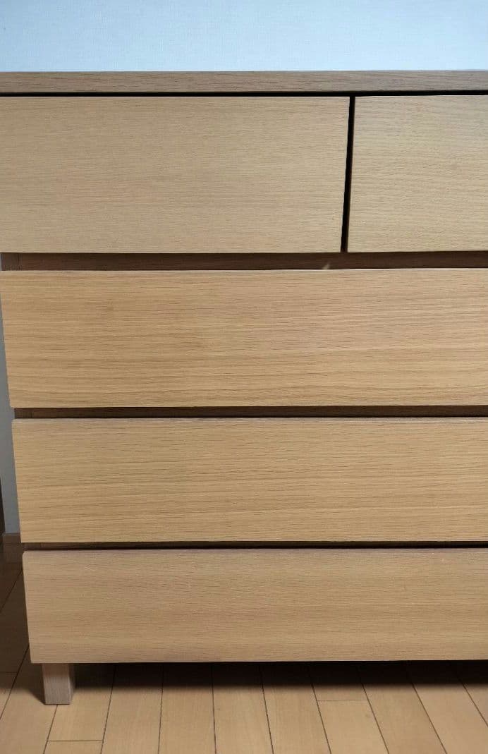 送料込み】無印良品　オーク材チェスト4段　シンプル　人気家具　引き出し
