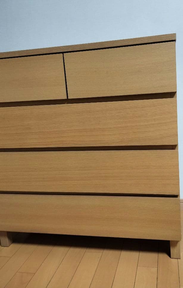 送料込み】無印良品　オーク材チェスト4段　シンプル　人気家具　引き出し