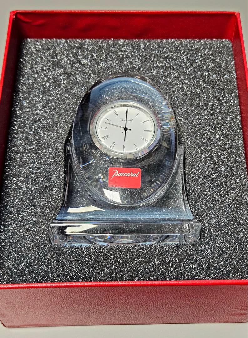 Baccarat トランスリティックロッククリア 時計 保証書付き