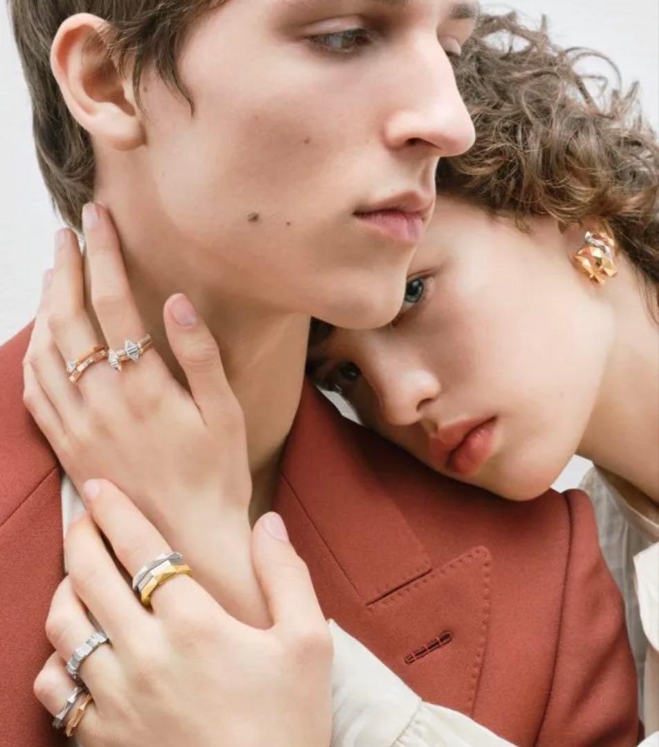 グッチ トルマリン リンク トゥラブリング ダイヤモンドK18ホワイトゴールド