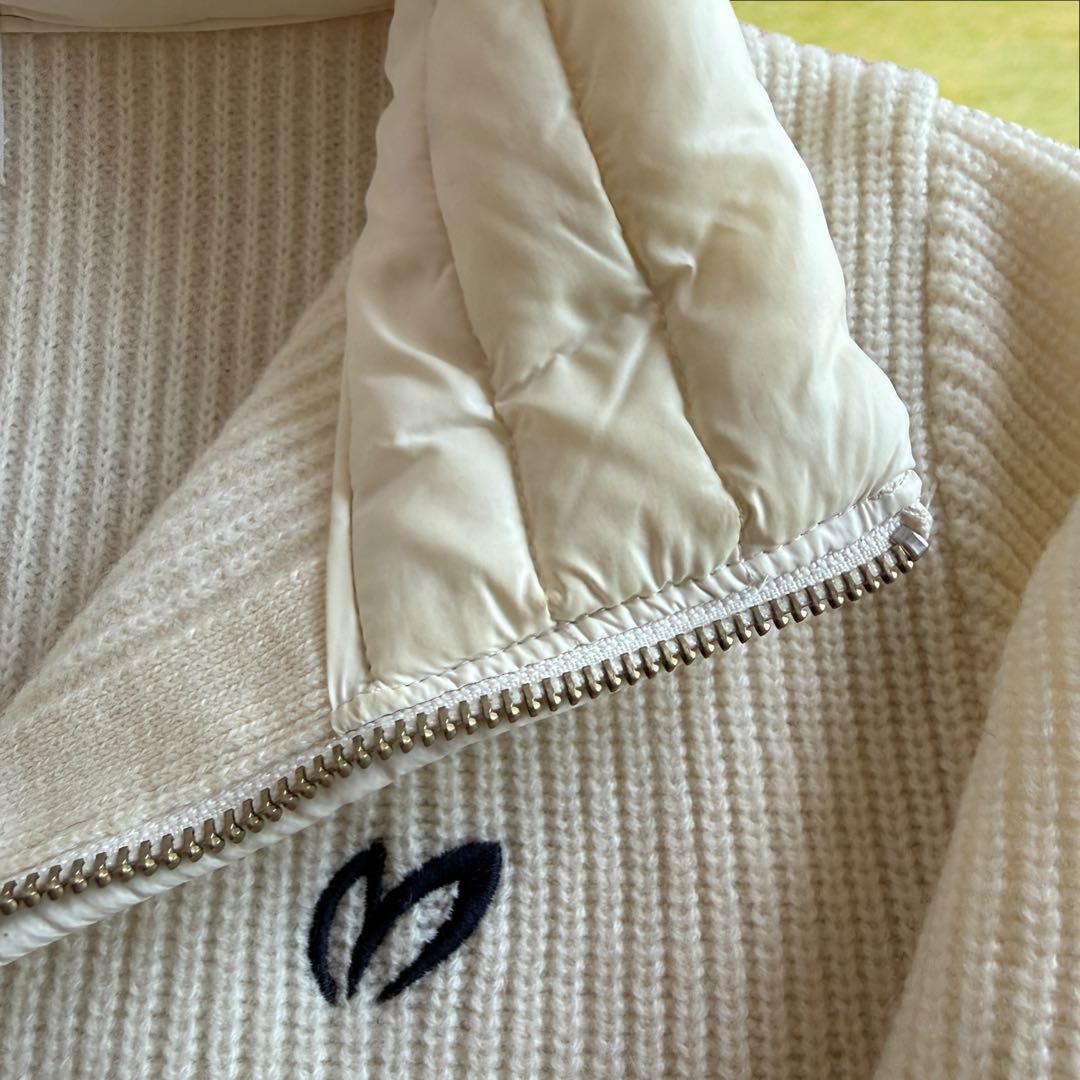 マスターバニー　ニット　セーター　M〜L相当　中綿ダウン　ウール100% 白