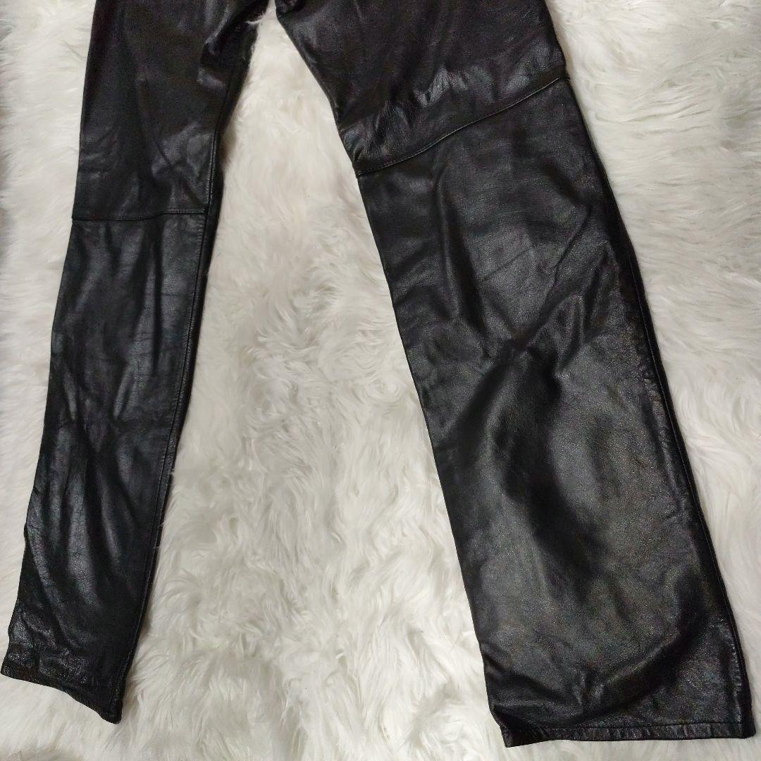 トルネードマート　黒　ヴィンテージ カウレザー （牛革）パンツ　サイズ　Ｌ