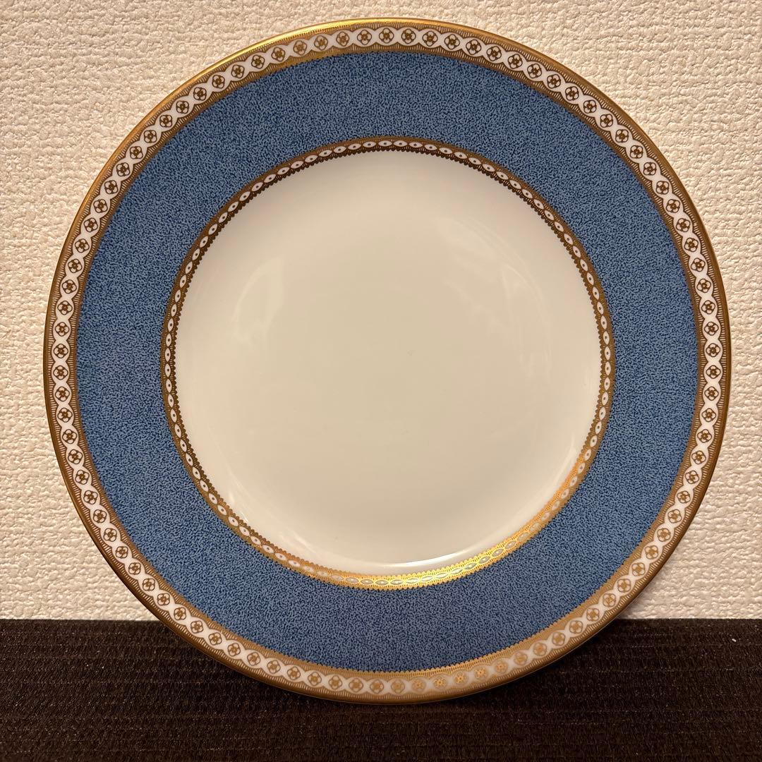 ウェッジウッド　ユーランダー　パウダーブルー　デザートプレート　20.5cm