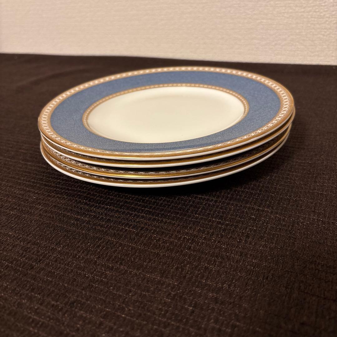 ウェッジウッド　ユーランダー　パウダーブルー　デザートプレート　20.5cm