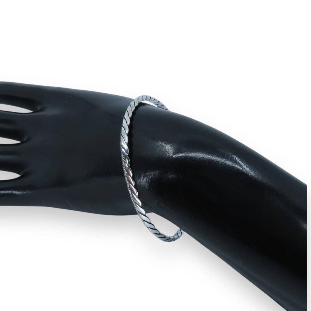 ティファニー ツイスト シルバー バングル STERLING SV UM34