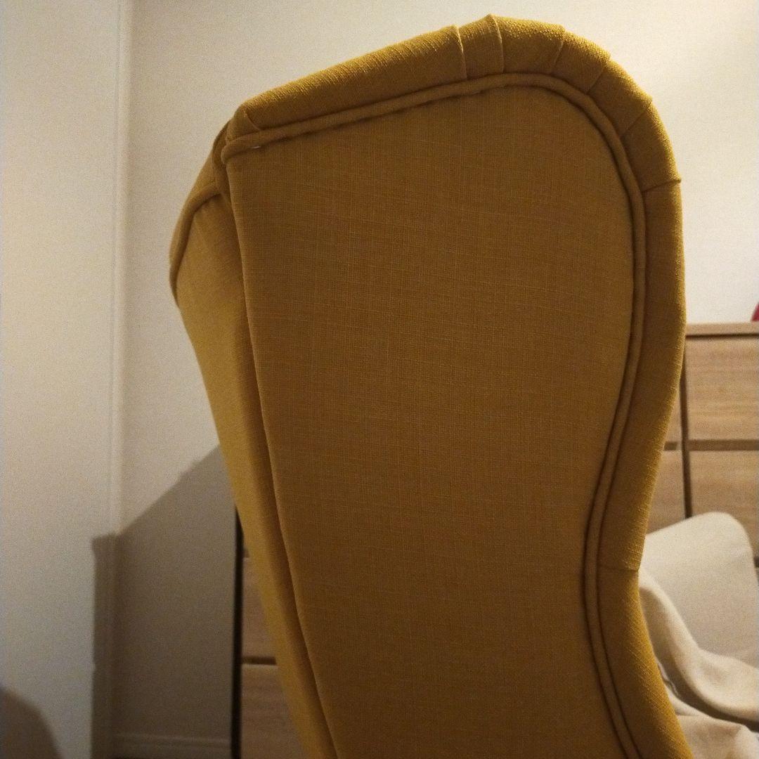 【美品】IKEA ストランドモン イエロー ウィングチェア スキフテボー