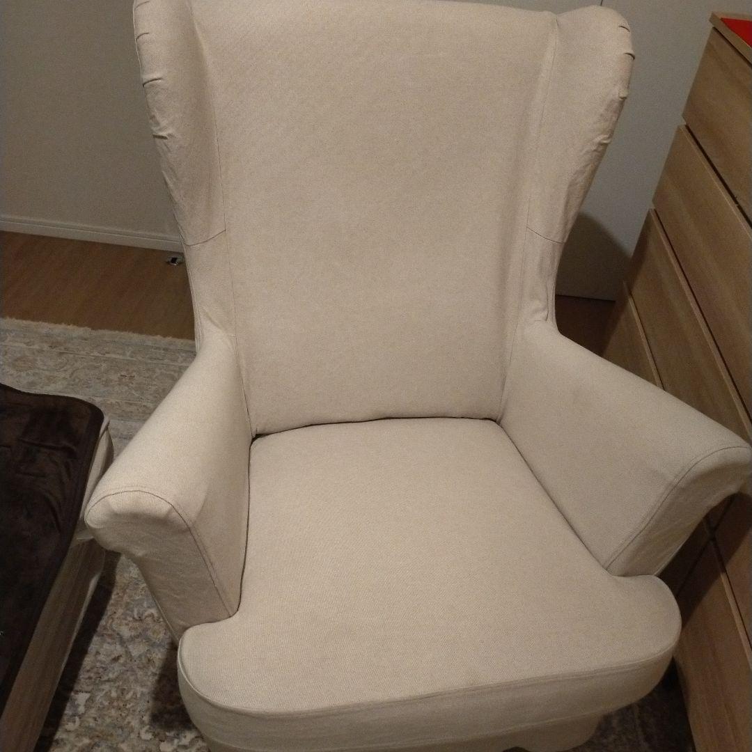 【美品】IKEA ストランドモン イエロー ウィングチェア スキフテボー