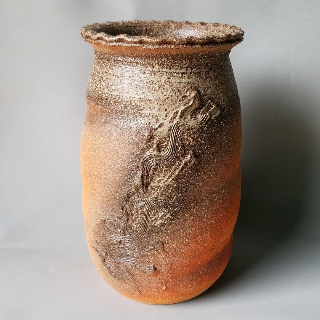 信楽焼傘立て  ツボ型古信楽 高さ４５cm