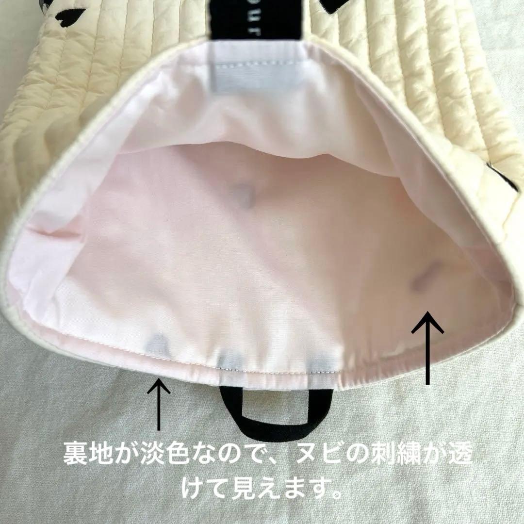 入園入学3点セット　【黒ハートヌビ×黒チェック】　女の子　レッスンバッグ　上靴袋