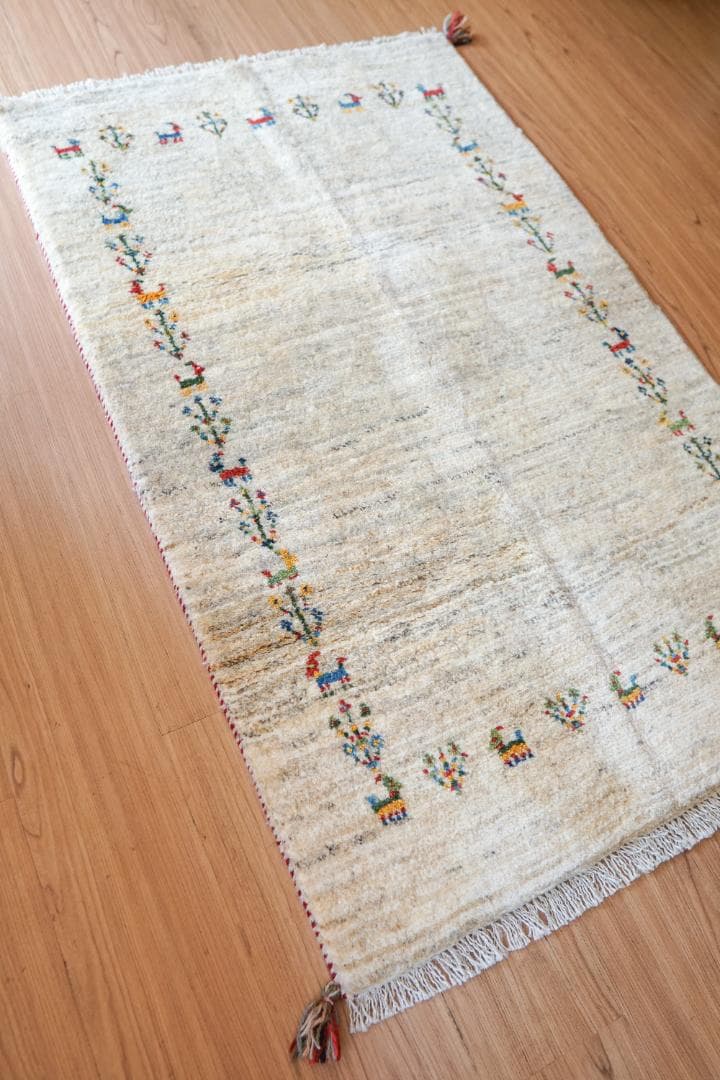 ギャッベ ペルシャ手織りギャベ アマレ族130×80cm 玄関マット