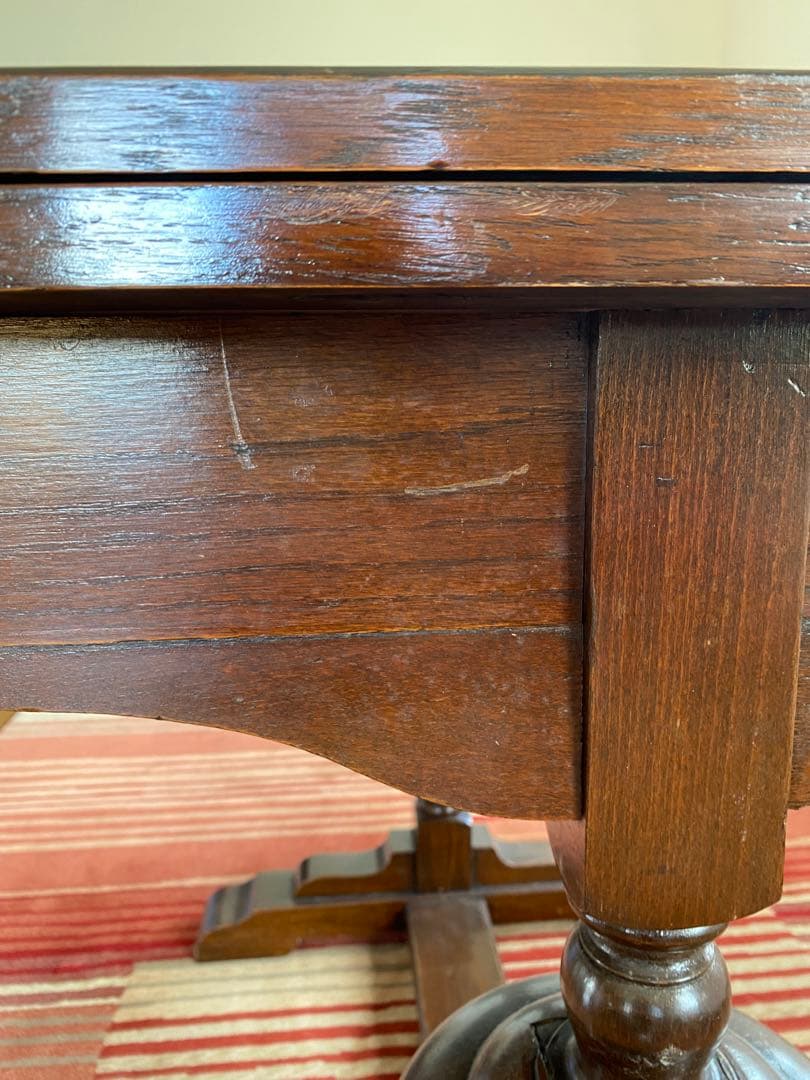 英国アンティーク　伸長式　ドローリーフテーブル　イギリス製　ダイニングテーブル