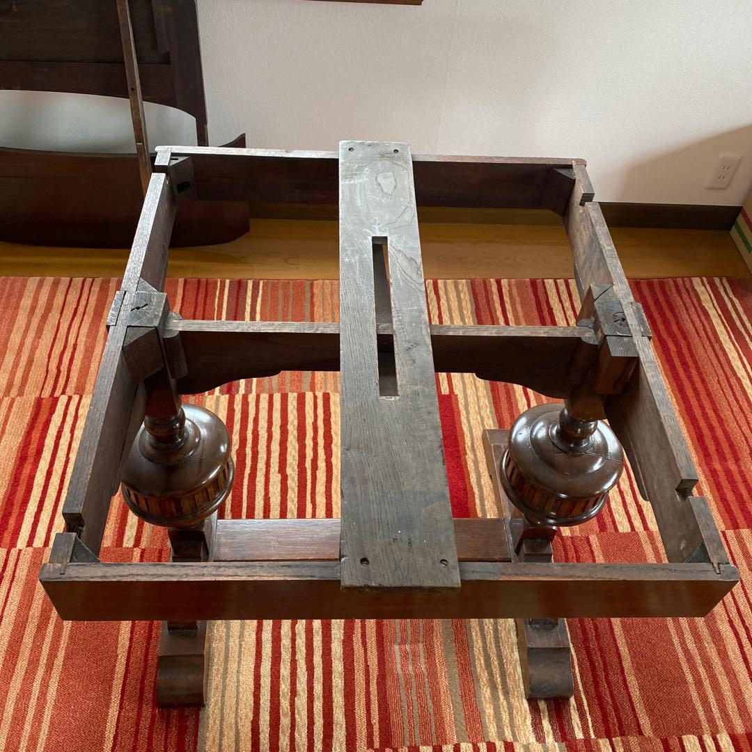 英国アンティーク　伸長式　ドローリーフテーブル　イギリス製　ダイニングテーブル