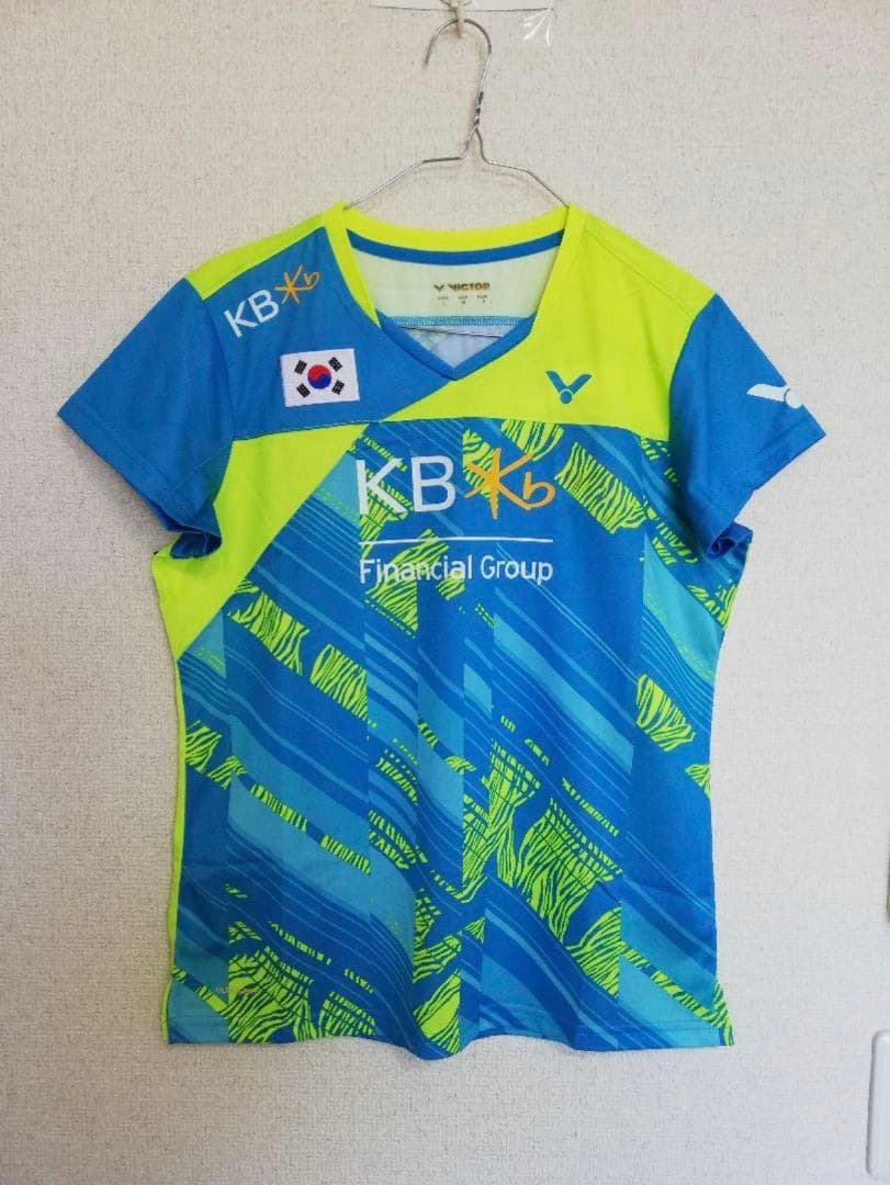 VICTORビクター 韓国代表 バドミントン 選手支給品 非売品 ゲームシャツ