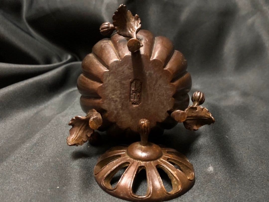 銅製 香炉 奉納仏礼仏焼線香盤 塔香り炉 禅意茶道 南瓜香炉 置物
