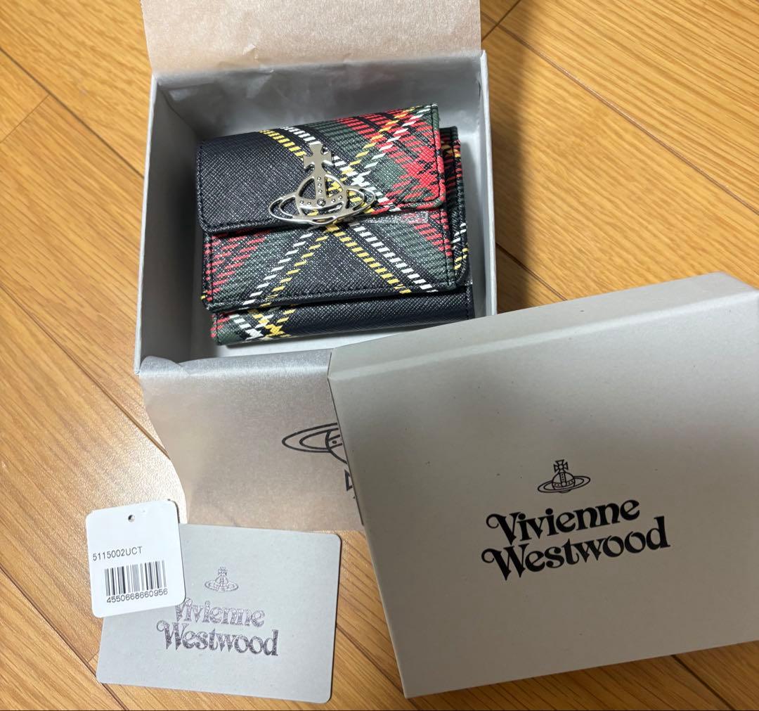 Vivienne Westwood 三つ折り財布 チェック柄