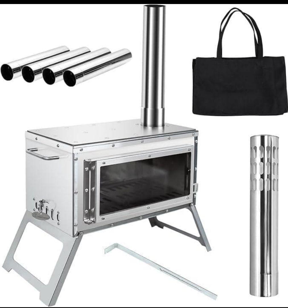 MOON LENCE 薪ストーブ 二次燃焼 耐熱ガラス窓