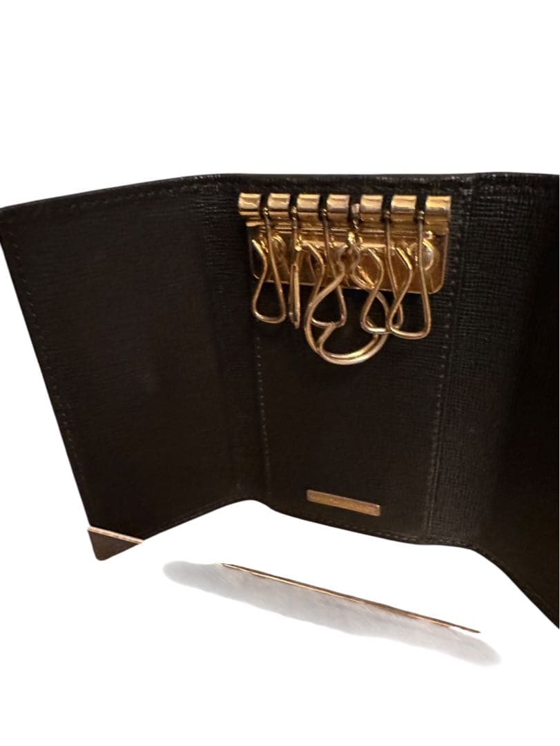 『美品』FENDI ブラックキャンバスキーケース箱付き