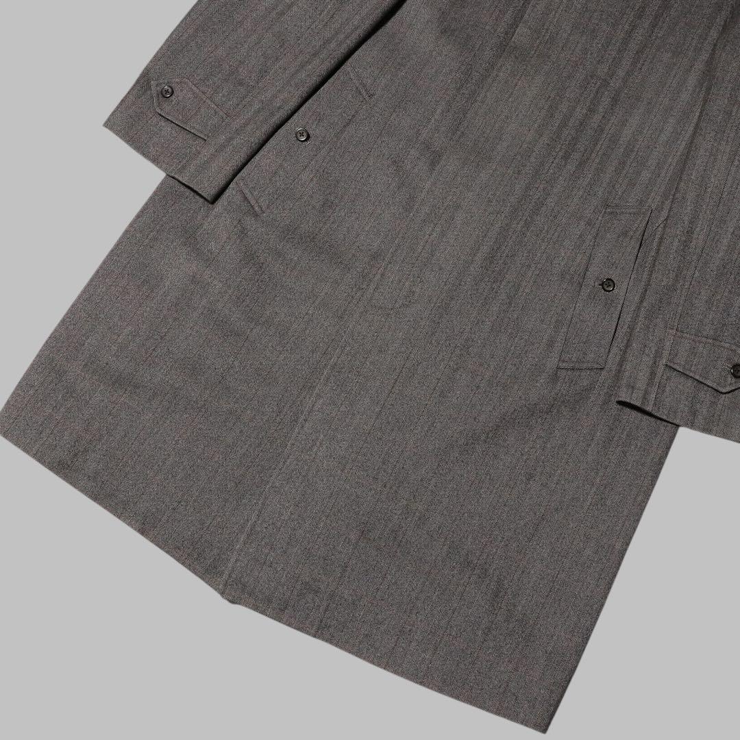 60s 70s★BURBERRY★ウール ステンカラーコート★HBT★チェック