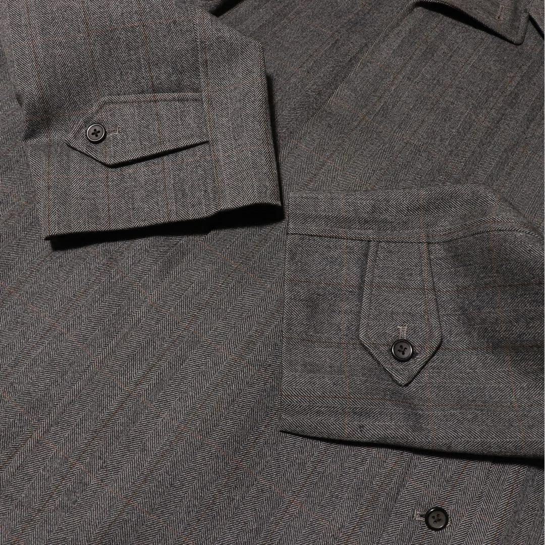 60s 70s★BURBERRY★ウール ステンカラーコート★HBT★チェック