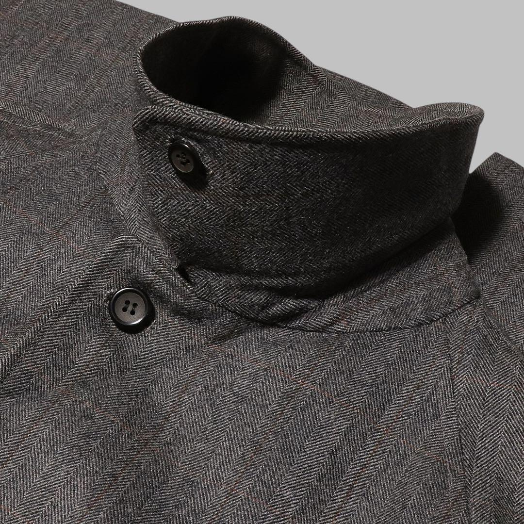 60s 70s★BURBERRY★ウール ステンカラーコート★HBT★チェック