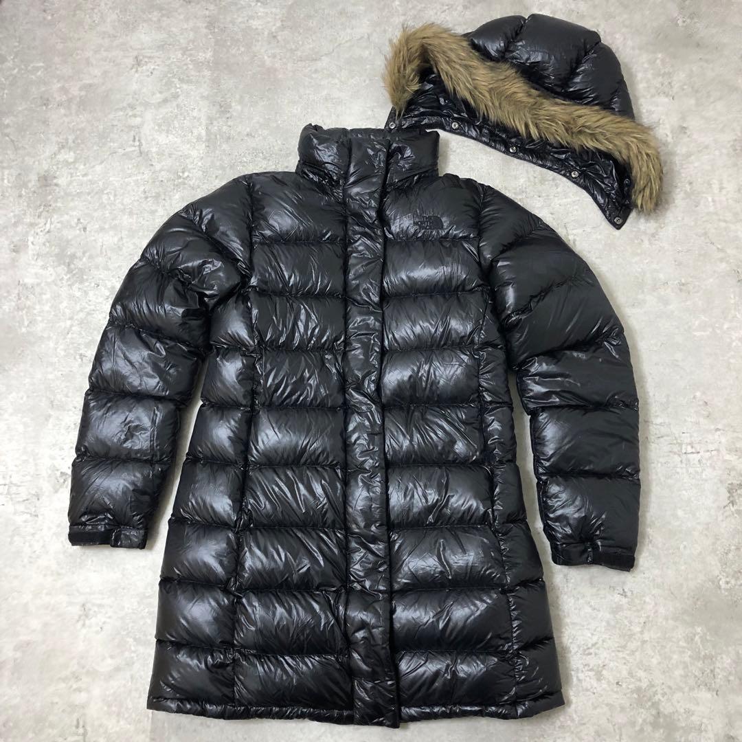 THE NORTH FACE ノースフェイス メトロダウンコート 黒 フード L