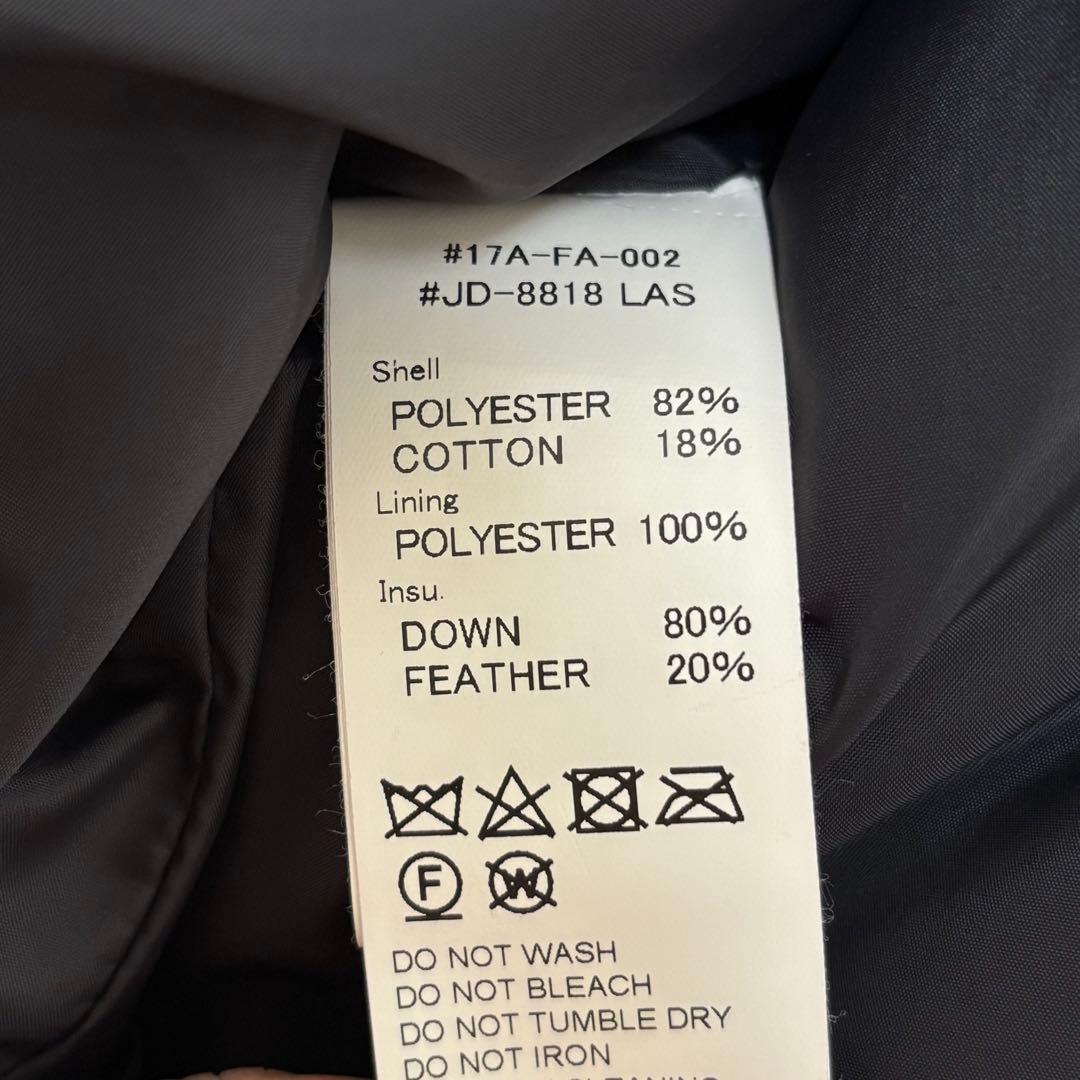 美品✨ダントン　デニムブルー ダウンベスト フード取り外し