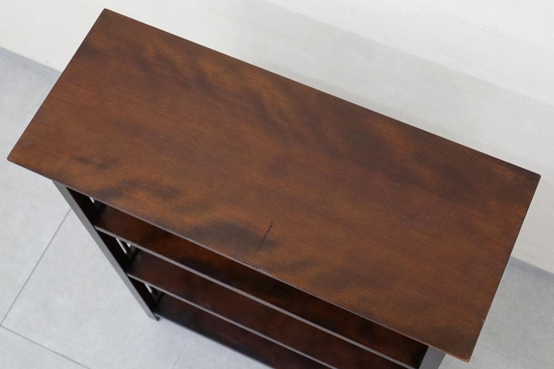 松本民芸家具 117型 書棚 本棚 飾り棚 棚 シェルフ 格子 水目桜 無垢材