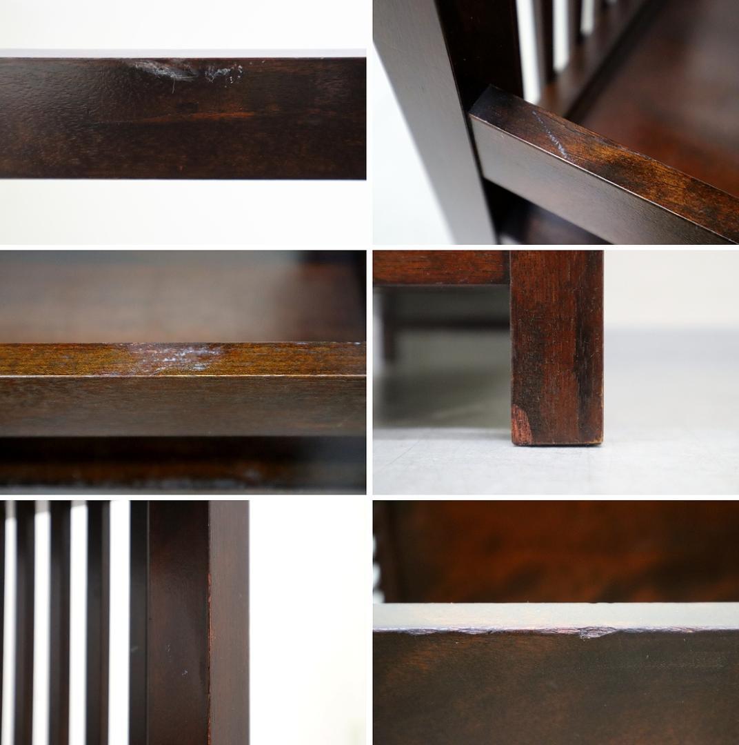 松本民芸家具 117型 書棚 本棚 飾り棚 棚 シェルフ 格子 水目桜 無垢材