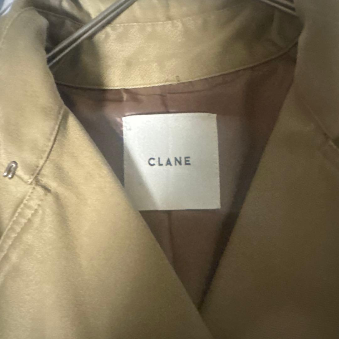 CLANE ショートフレアトレンチコート　ベージュ