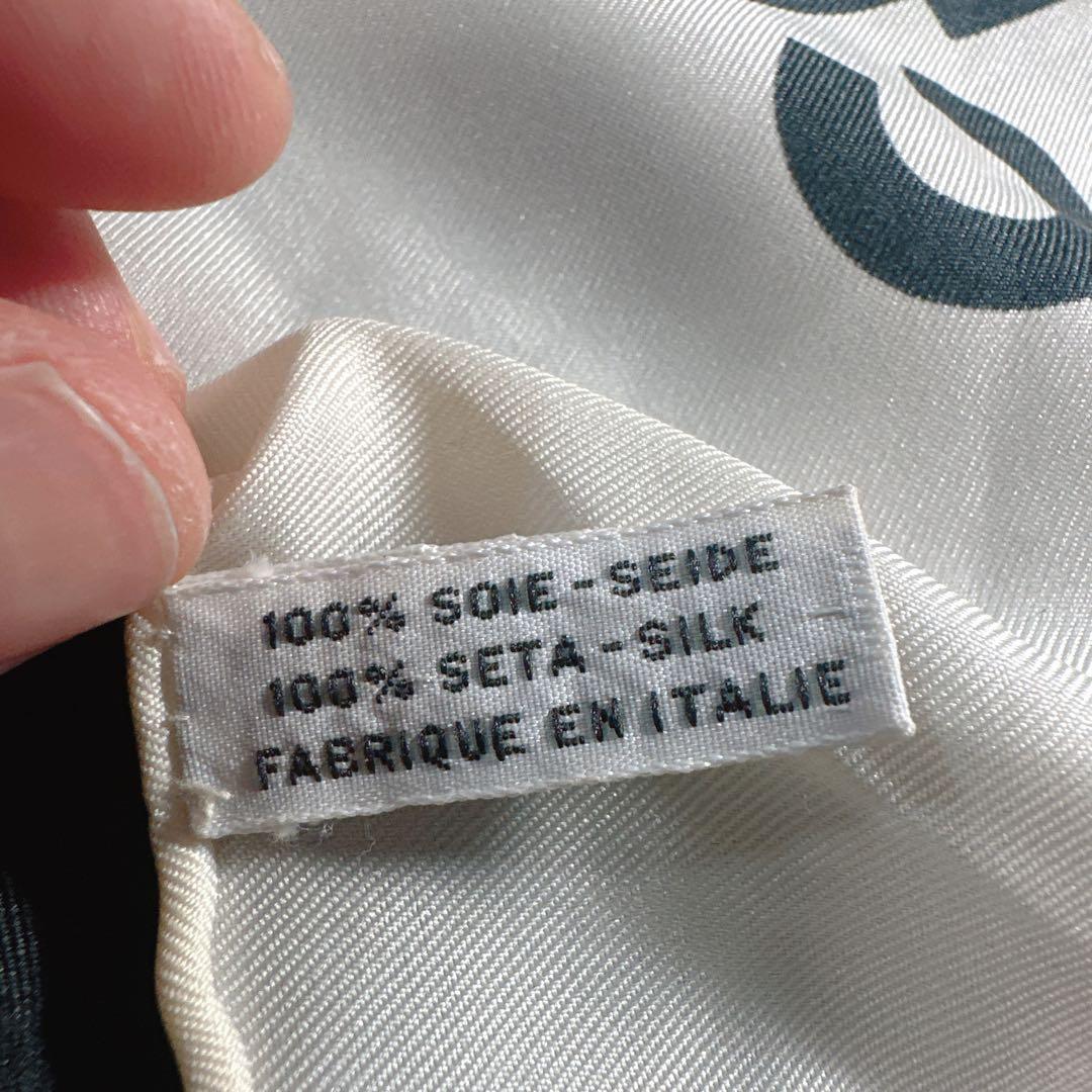 CHANEL シャネル スカーフ シルク 宝石柄 ジュエリー