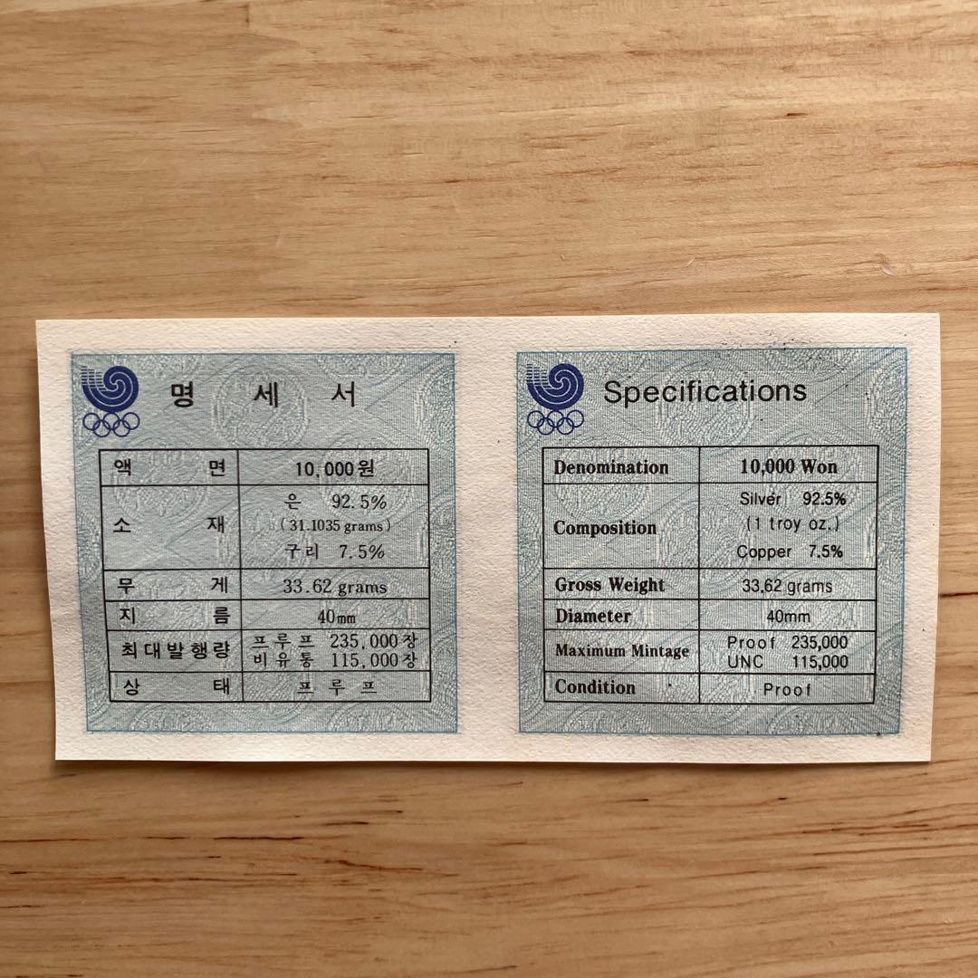 1988年ソウルオリンピック記念2枚セット