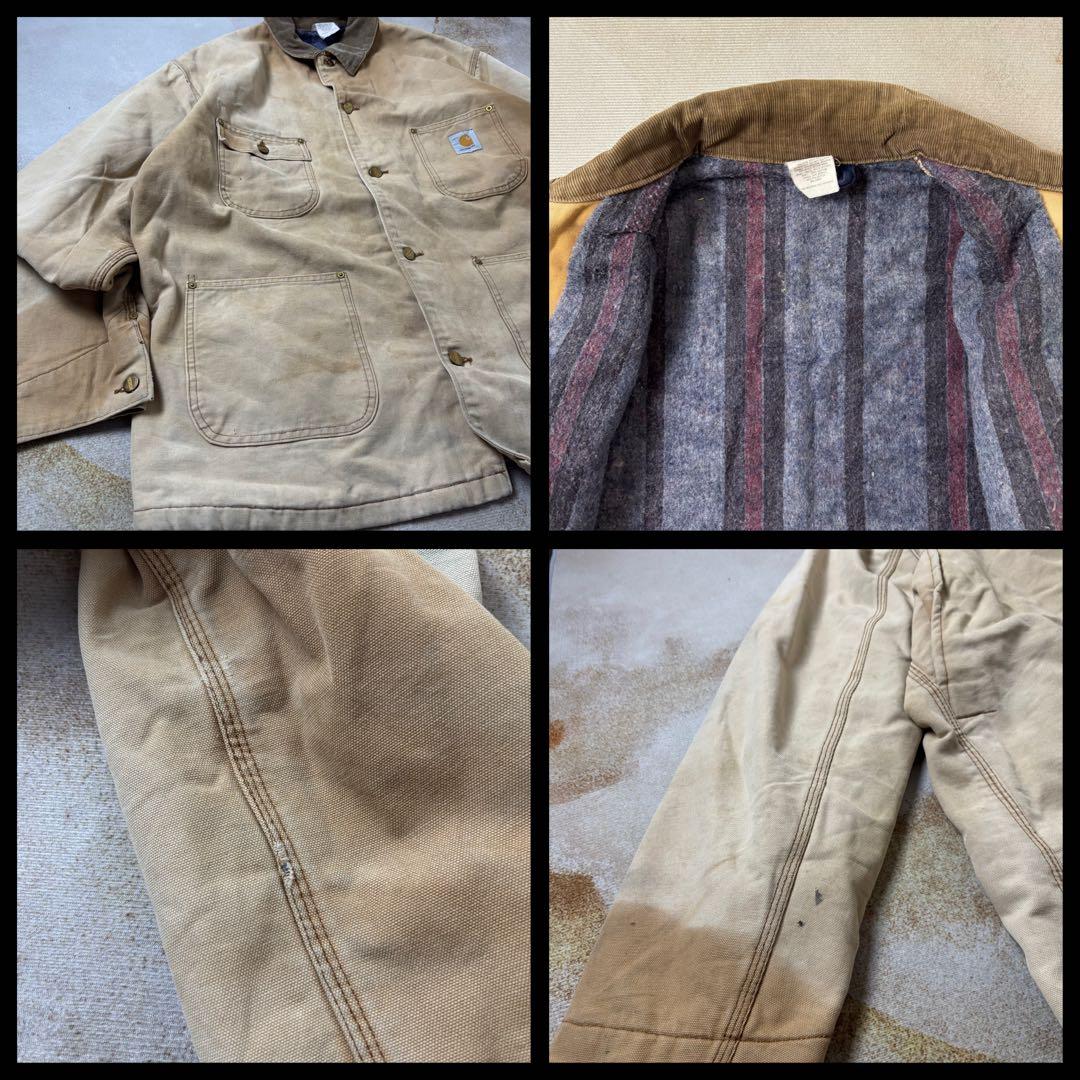 【古着】USA製90sCarharttチョアコートワークジャケット星タグ