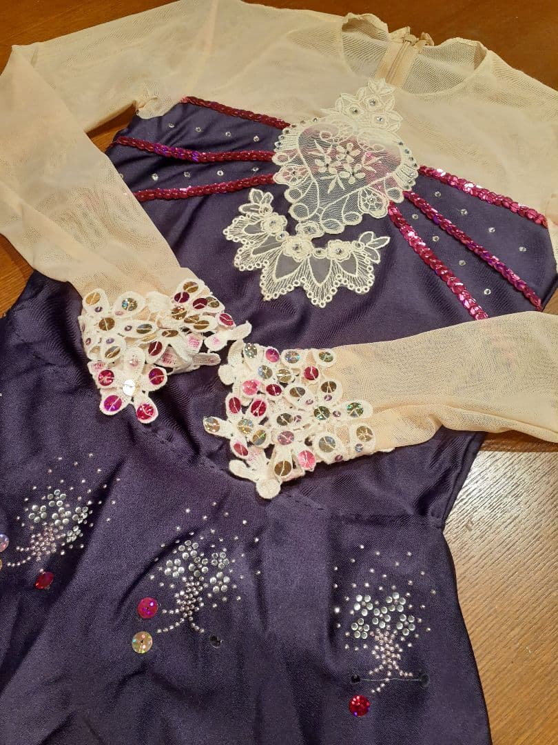 新体操 競技用 レオタード (タイツ付き) 130〜140