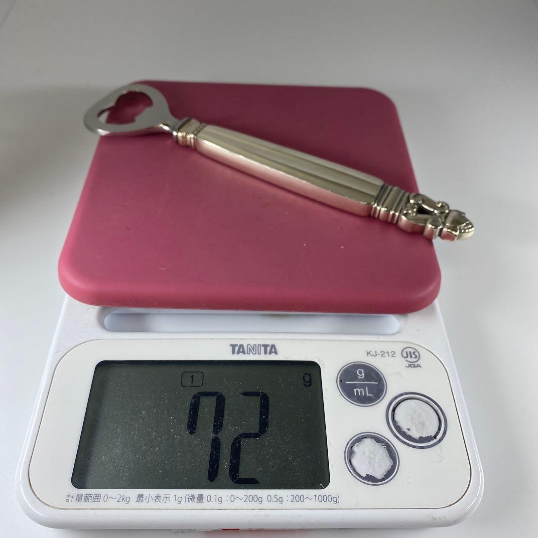 レア品　ジョージジェンセンエコーン　ボトルオープナーSV925 72g16.2㎝