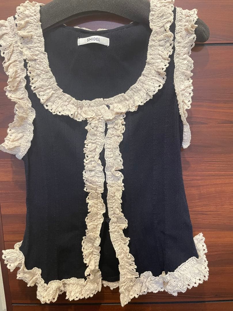 SNIDEL レースニットプルオーバー MIX