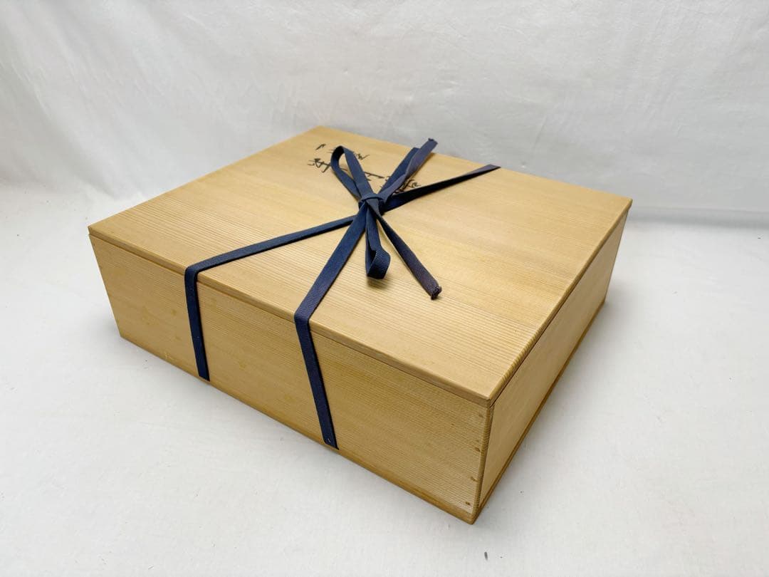 未使用 懐石道具 一閑塗 絵変わり 半月膳 5客揃 会席膳 宴会盆 平膳共箱