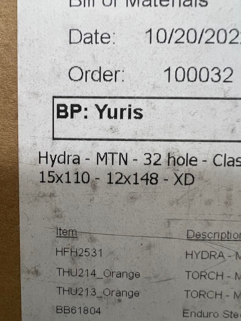 パーツ INDUSTRY NINE MOUNTAIN Hydra Classic 32h