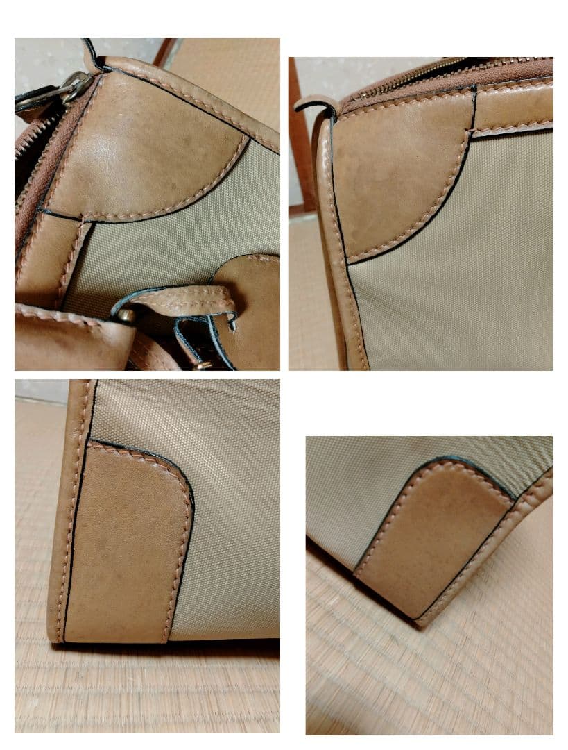 オールド　GUCCI　グッチ　ボストン　バッグ　ハンドバッグ　シェリーライン