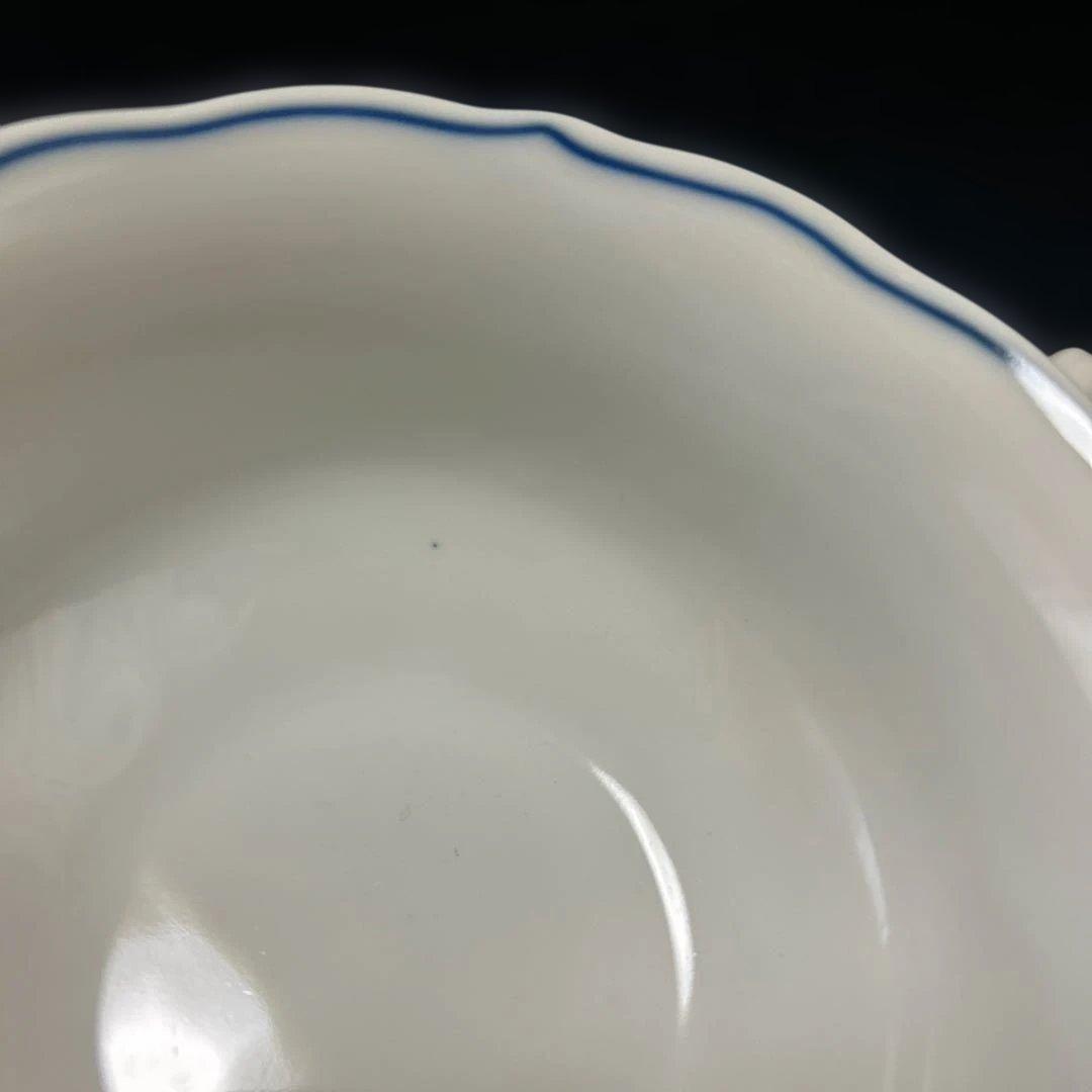 Blue Danube ブルーダニューブ　スープカップ&ソーサー　5客セット