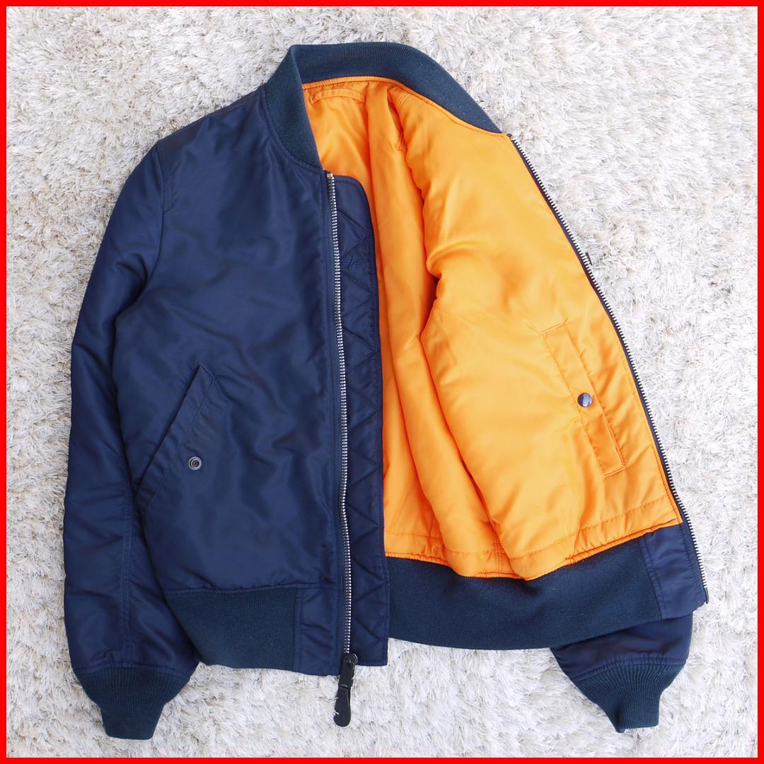 ★*様 ALPHA MA-1 ネイビーブルー アルファ 短丈 フライトジャケット