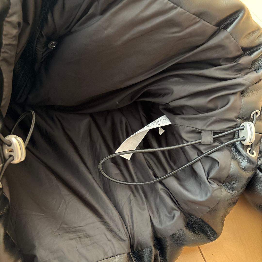 ヴィーガンレザークロップドヘビーウェイトパファージャケット