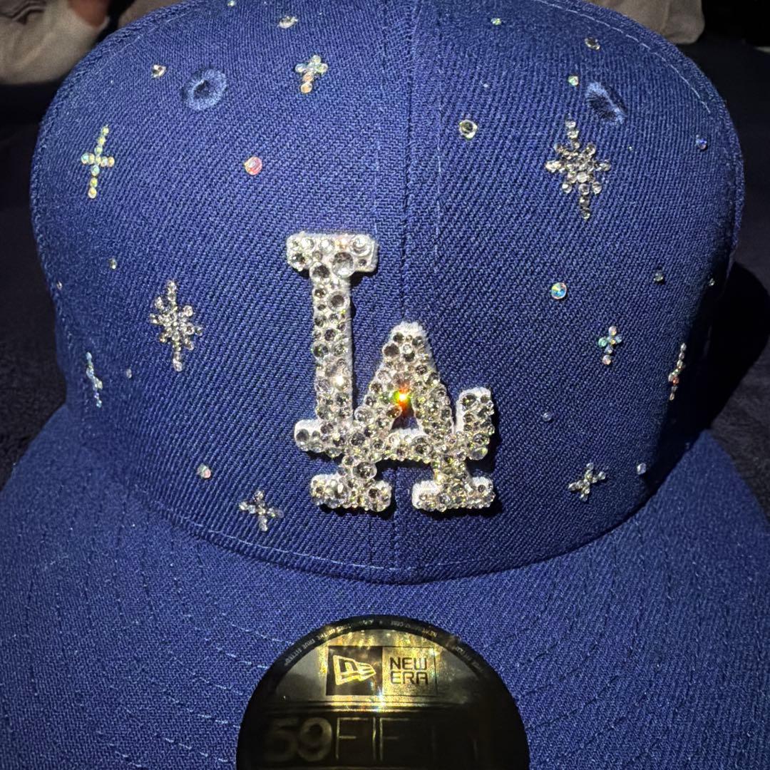 ジュエルキャップ　新品NEW ERA 7 3/8 スワロフスキー