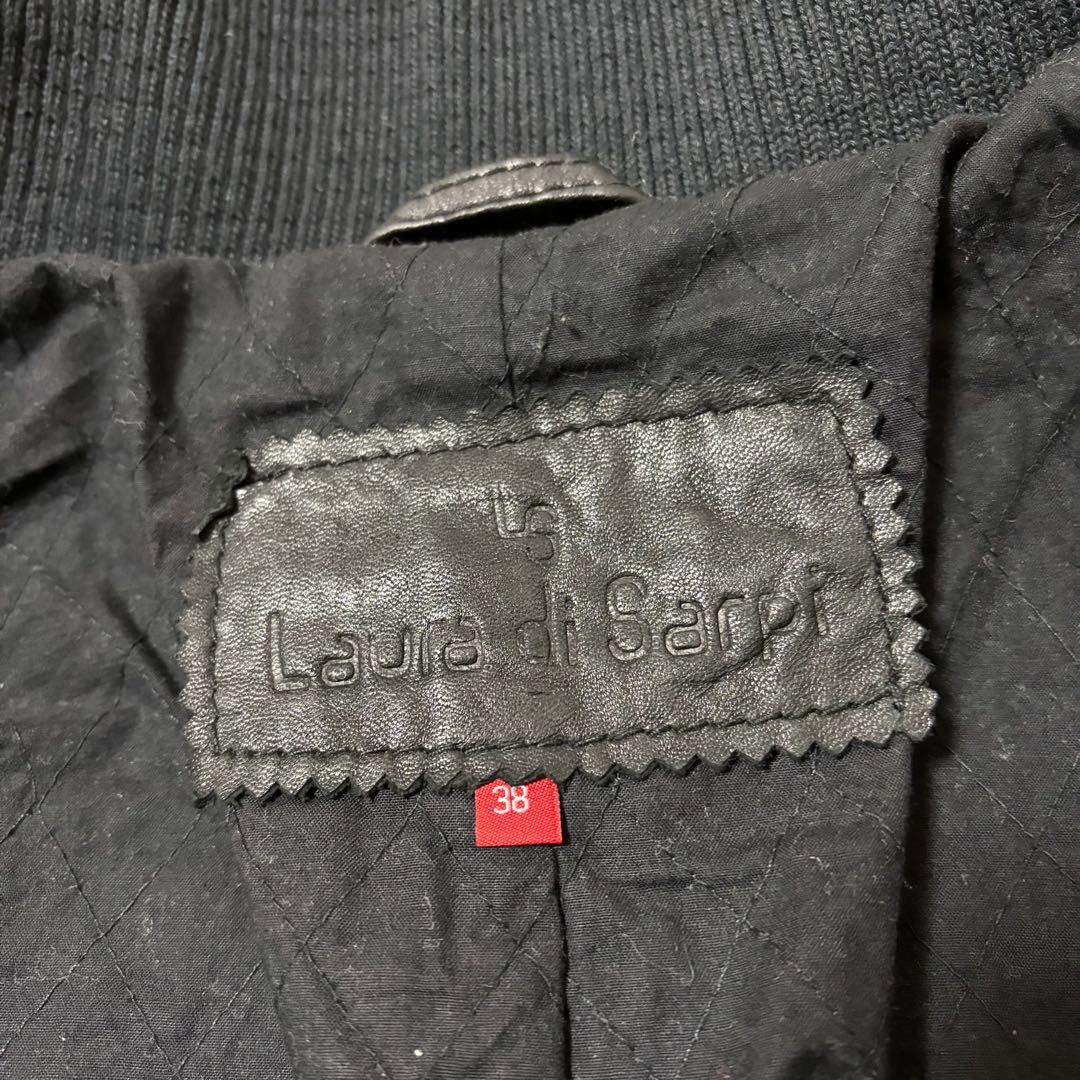 archive grunge Leather riders jacket 黒